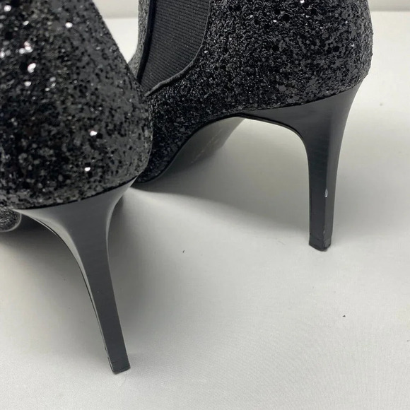 Zara Black Glitter Booties 39 - Picture 3 of 5